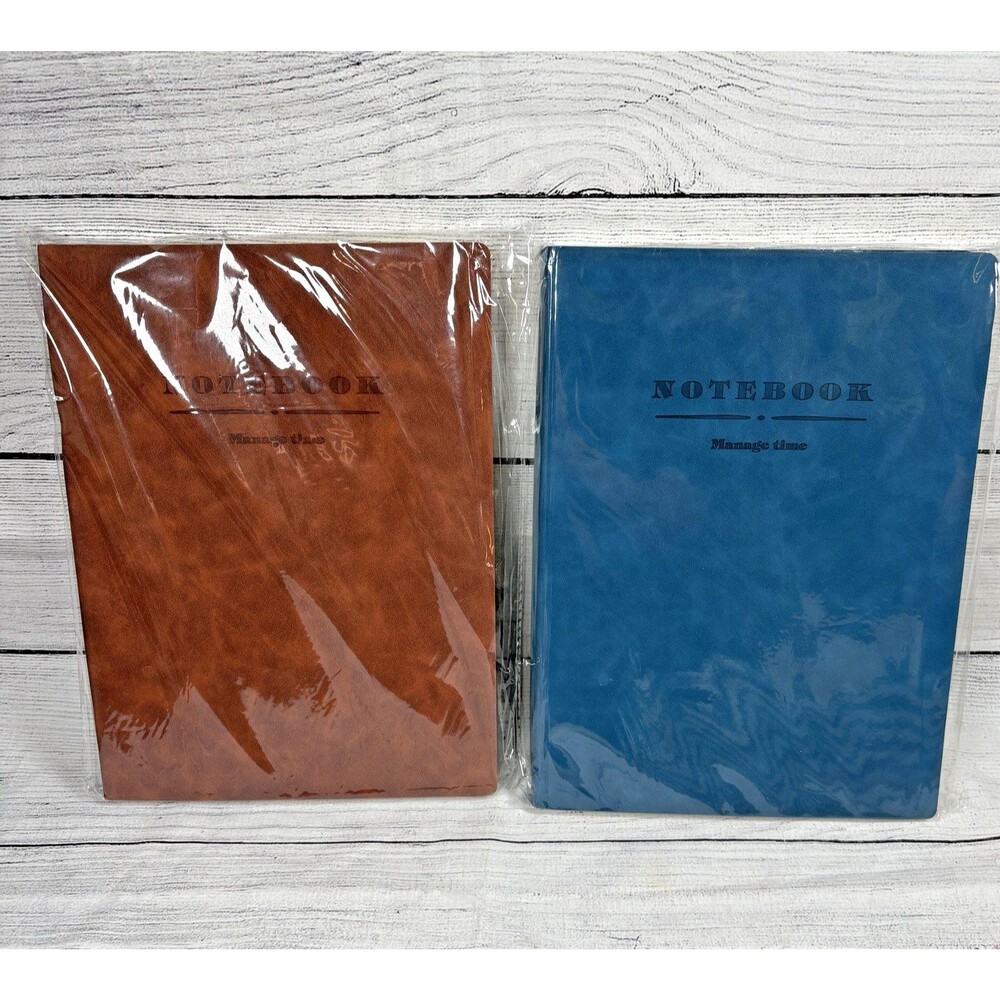 Lot 2 Manage Time Notebook 8.5 x 11" Ribbon Marker 200 lined Pgs Business School